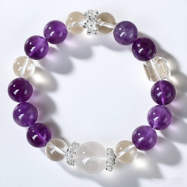 Amethyst, milky white crystal