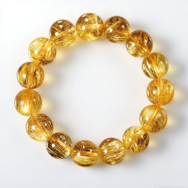 Golden Rutilated Quartz Bracelet
