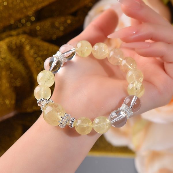 Yellow pagoda quartz - Gem Bracelet - Image 2