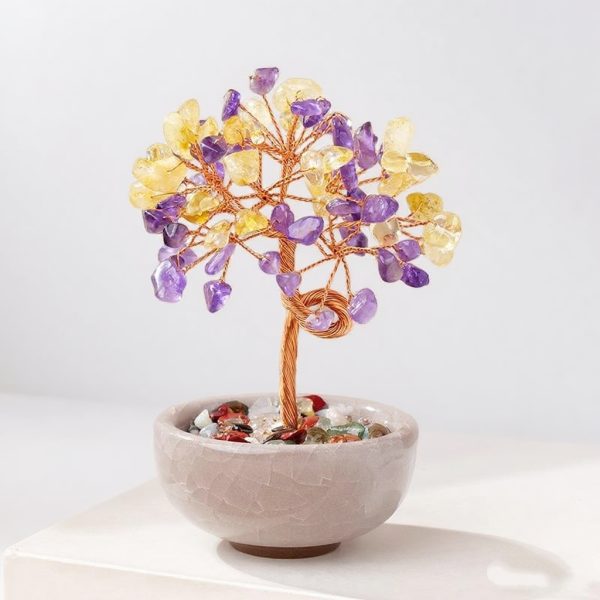 Citrine & Amethyst Money Tree
