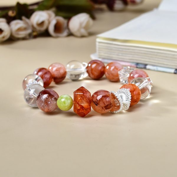Red Epidote & White Crystal - Image 4