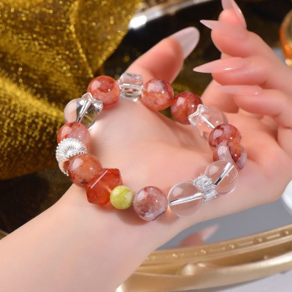 Red Epidote & White Crystal - Image 2