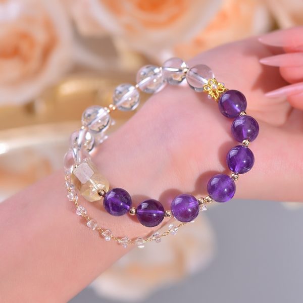 Clear Quartz and Amethyst - Image 3