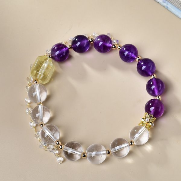 Clear Quartz and Amethyst - Image 2