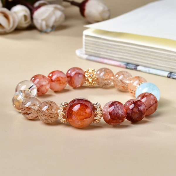 Red Rutilated Quartz  White Crystal - Image 2