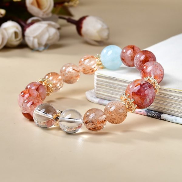 Red Rutilated Quartz  White Crystal - Image 4
