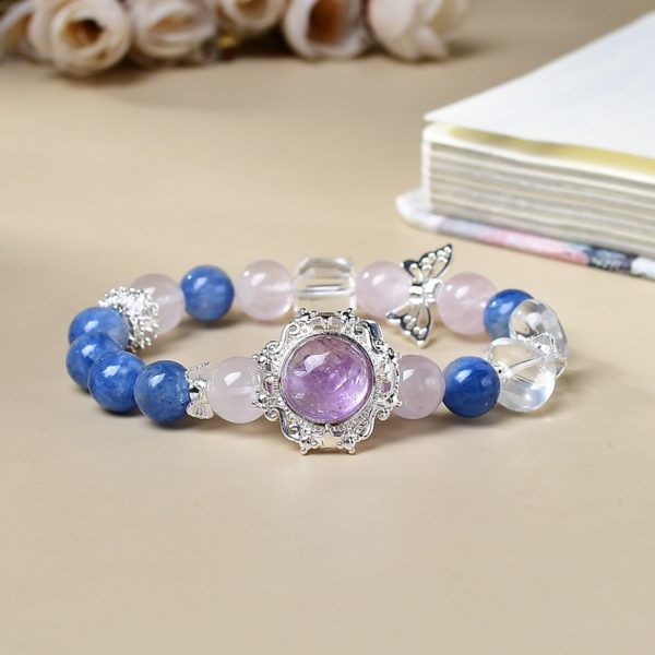 Kyanite and Lavender Themed Magic Box Crystal Bracelet - Image 4