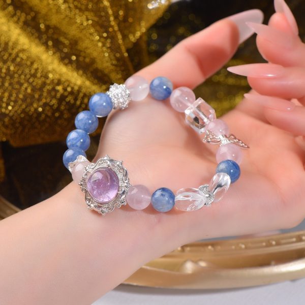 Kyanite and Lavender Themed Magic Box Crystal Bracelet - Image 2