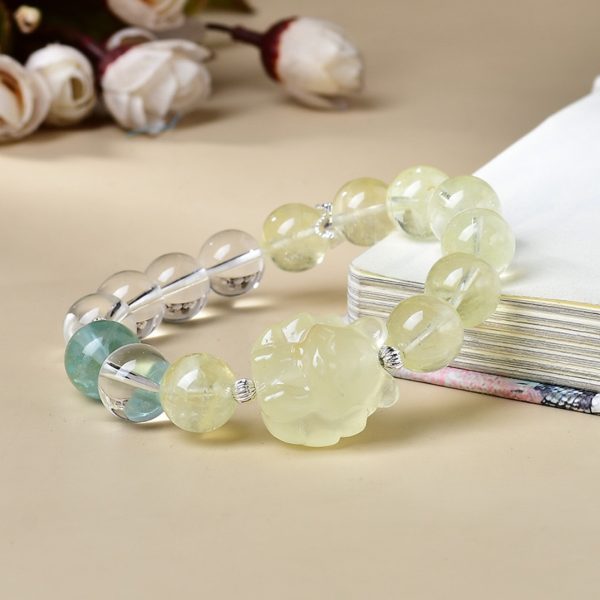 Lemon Citrine and White Crystal Bracelet - Image 2